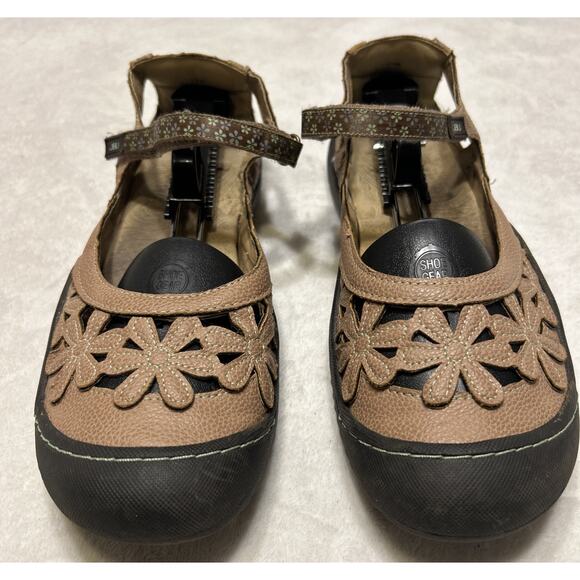 Jambu JBU Sandals Women’s Size 11 M Brown Strappy Flower Rubber Toe Outdoor - Picture 1 of 8